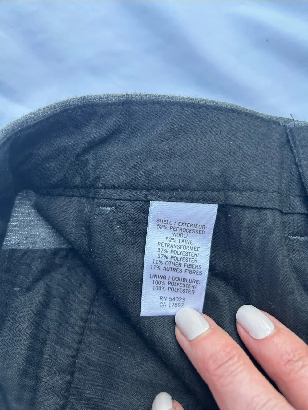 Banana Republic Emerson Dress Pants - Gray wool blend